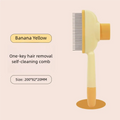 Furvella Pet Grooming Comb — One-Button Self-Cleaning Brush for Dogs & Cats