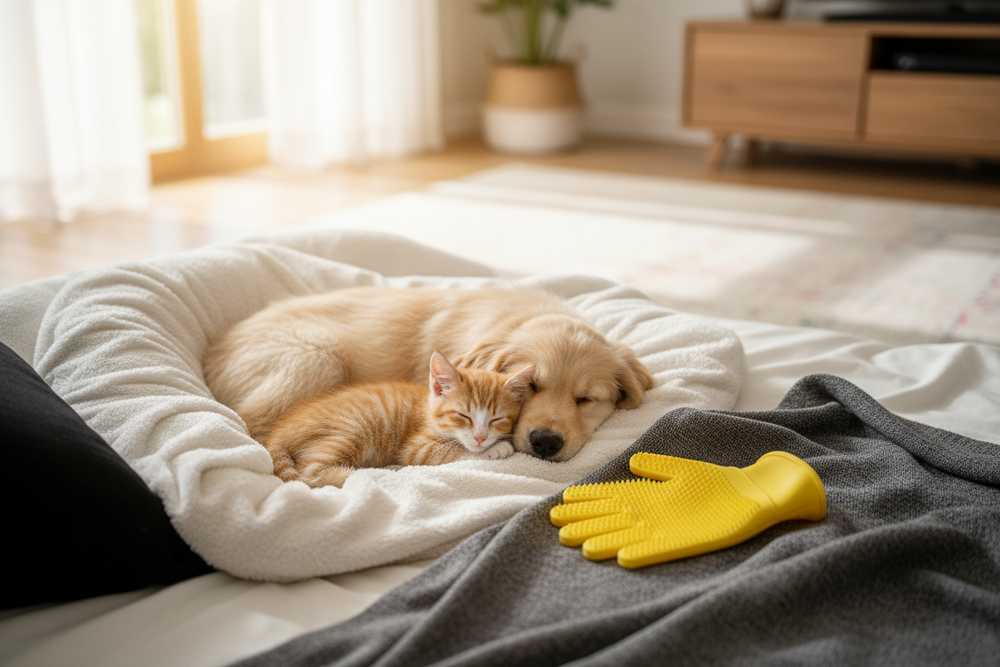 Are Grooming Gloves Safe for Puppies and Kittens?